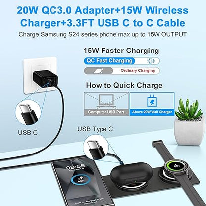 3 in 1 Foldable Wireless Fast Charger