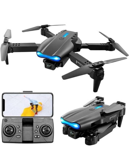 E99 PRO Drone with 4K HD Dual Camera, Obstacle Avoidance, Foldable, Height Keep, Mini.(Gray,Orange,Black).